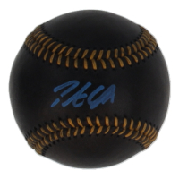 Pete Crow-Armstrong Signed OML Black Leather Baseball (Beckett) at PristineAuction.com