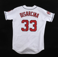 Gary DiSarcina Signed Angels Majestic Authentic Jersey With 35th Anniversary Patch (Beckett) at PristineAuction.com