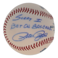 Pete Rose Signed OML Baseball Inscribed "Sorry I Bet On Baseball" (JSA) at PristineAuction.com