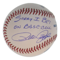 Pete Rose Signed OML Baseball Inscribed "Sorry I Bet On Baseball" (JSA) at PristineAuction.com