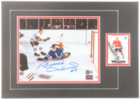 Bobby Hull Signed Blackhawks Custom Matted Photo Display (Beckett) at PristineAuction.com