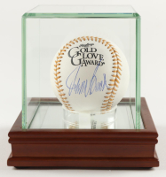 Johnny Bench Signed Gold Glove Logo Baseball with Display Case (Fanatics) at PristineAuction.com
