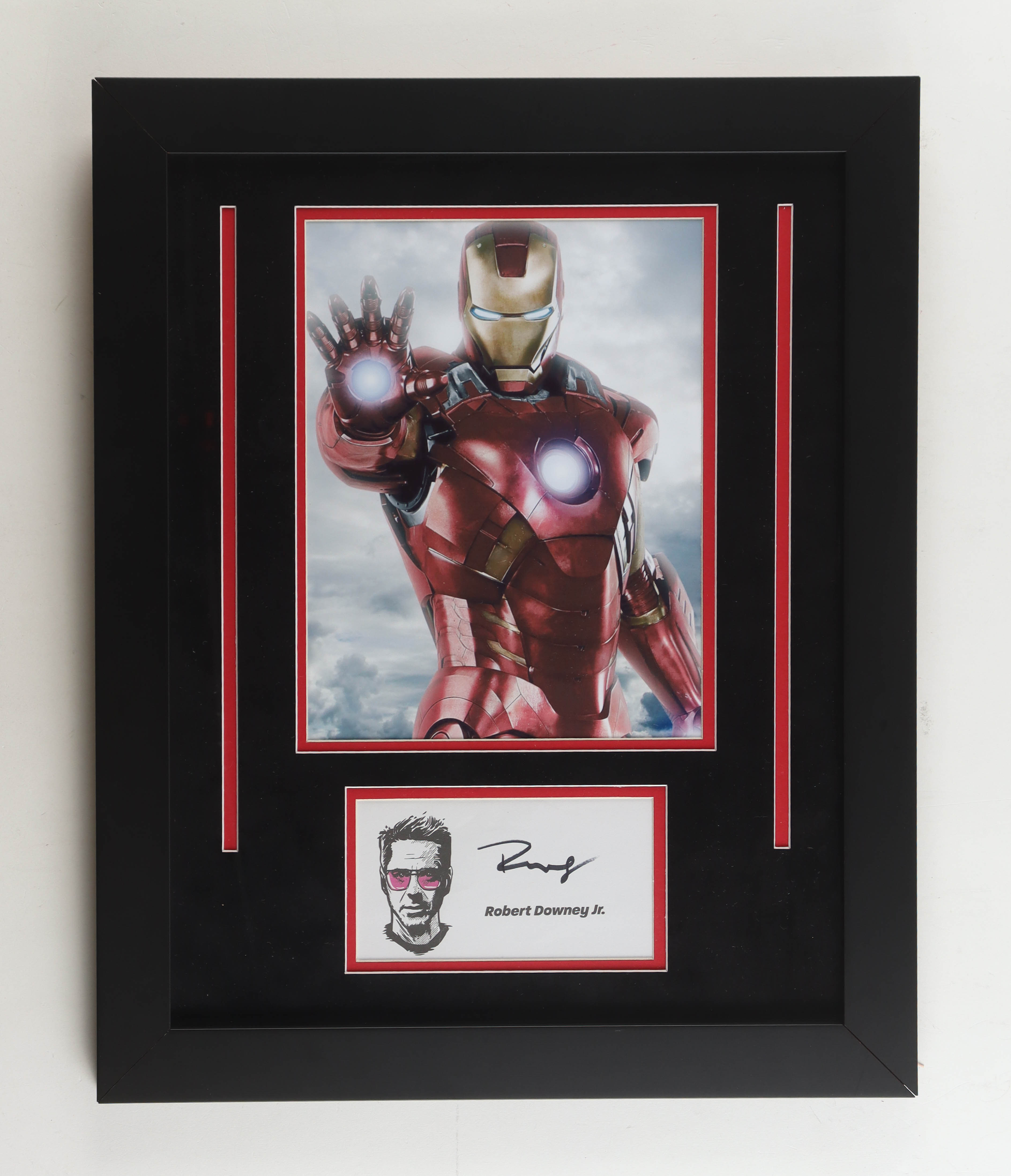 Robert Downey Jr. Signed Custom Framed Cut Display with Photo (JSA) at PristineAuction.com Robert Downey Jr. Signed Custom Framed Cut Display with Photo (JSA) at PristineAuction.com