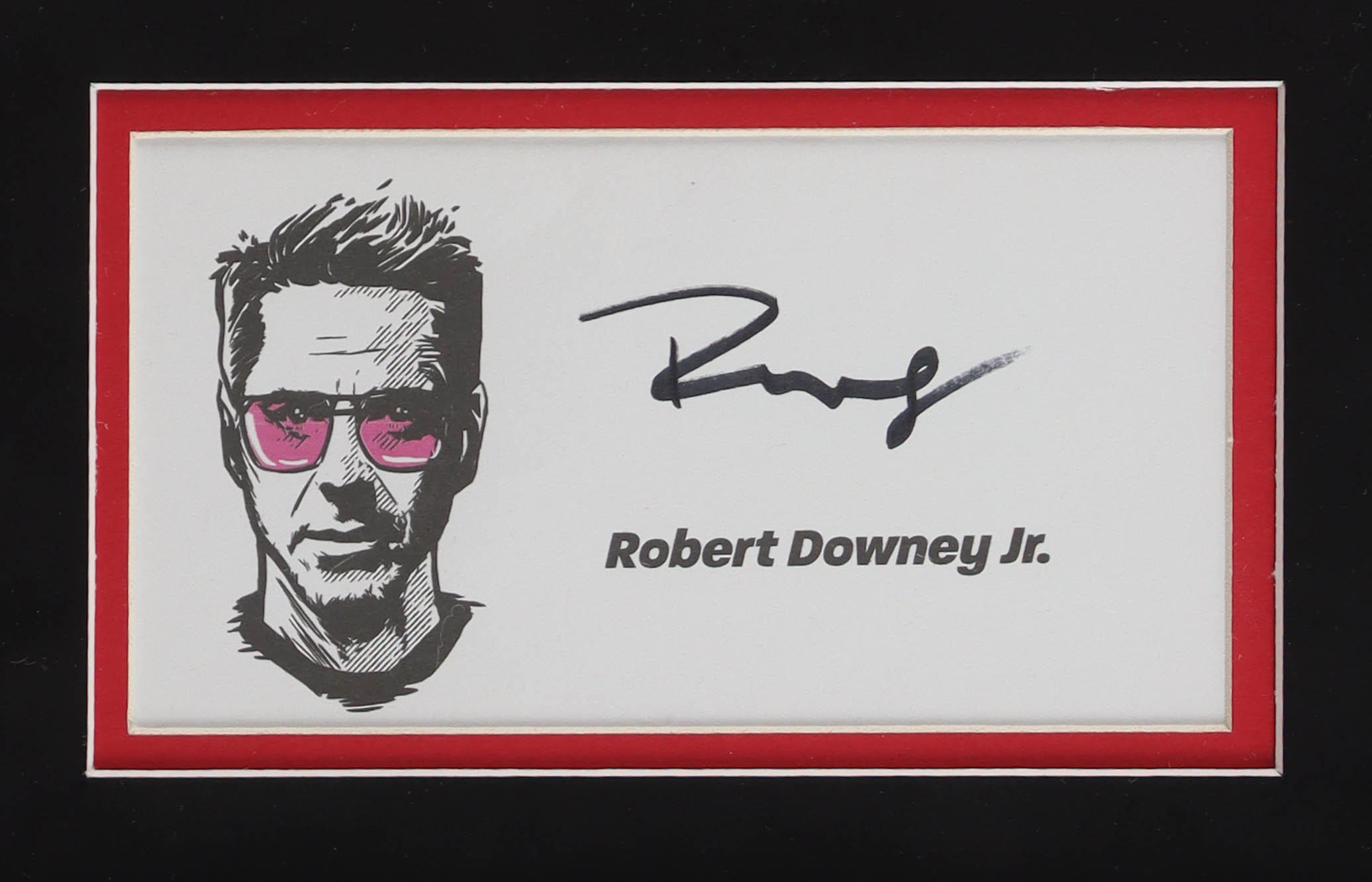 Robert Downey Jr. Signed Custom Framed Cut Display with Photo (JSA) at PristineAuction.com Robert Downey Jr. Signed Custom Framed Cut Display with Photo (JSA) at PristineAuction.com