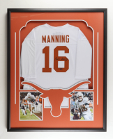 Arch Manning Signed Texas Longhorns Custom Framed Jersey Display (Panini) at PristineAuction.com