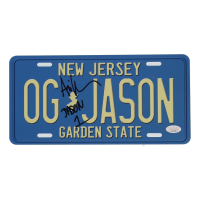 Ari Lehman Signed "Friday the 13th" New Jersey License Plate Inscribed "Jason 1" (JSA) at PristineAuction.com