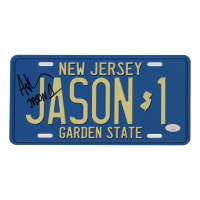 Ari Lehman Signed "Friday the 13th" New Jersey License Plate Inscribed "Jason 1" (JSA) at PristineAuction.com