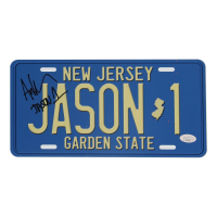 Ari Lehman Signed "Friday the 13th" New Jersey License Plate Inscribed "Jason 1" (JSA) at PristineAuction.com