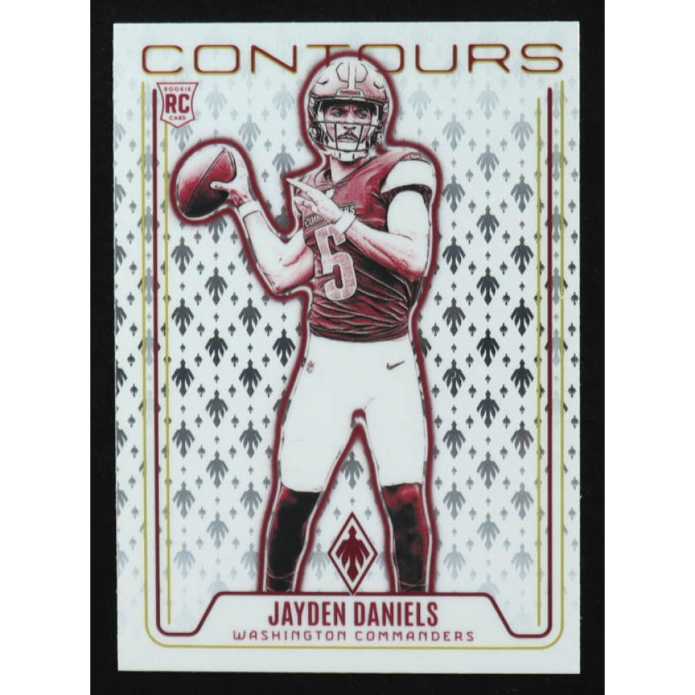 Jayden Daniels 2024 Panini Phoenix Contours #17 RC at PristineAuction.com