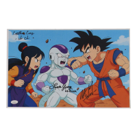 Cynthia Cranz, Linda Young & Peter Kelamis Signed "Dragon Ball Z" 11x17 Photo Inscribed "Chi Chi", "OG Frieza" & "Goku" (JSA) at PristineAuction.com