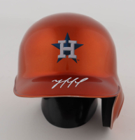 Yordan Alvarez Signed Astros Baseball Mini Helmet (JSA) at PristineAuction.com