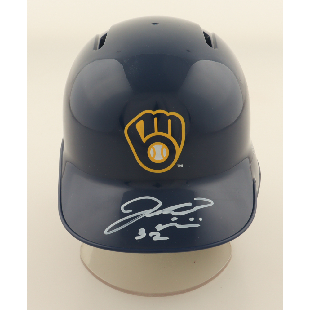 Jacob Misiorowski Signed Brewers Mini Batting Helmet (Prova) at PristineAuction.com