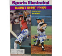 Tom Seaver & Jim Palmer Signed 1975 "Sports Illustrated" Magazine Inscribed "AL CY 73, 75, 76" & "NL CY 69-73-75" (JSA) at PristineAuction.com