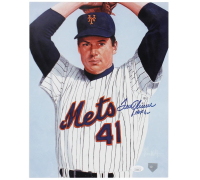 Tom Seaver Signed Mets 11x14 Photo Inscribed "HOF 92" (JSA) at PristineAuction.com