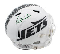 Garrett Wilson Signed Jets Full-Size Salute To Service Alternate Speed Helmet (Fanatics) at PristineAuction.com