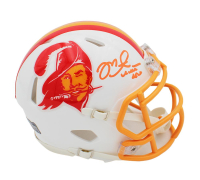 Mike Alstott Signed Buccaneers Throwback Alternate Speed Mini Helmet (Radtke) at PristineAuction.com