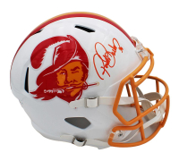 Ronde Barber Signed Buccaneers Full-Size Throwback Alternate Speed Helmet (Radtke) at PristineAuction.com