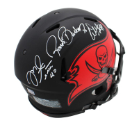 Warren Sapp, Ronde Barber & Mike Alstott Signed Buccaneers Full-Size Authentic On-Field Eclipse Alternate Speed Helmet (Radtke) at PristineAuction.com