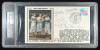 Mickey Mantle, Willie Mays & Duke Snider Signed 1989 "Baseball In America" FDC Envelope (PSA | Auto Grade PSA Authentic) at PristineAuction.com