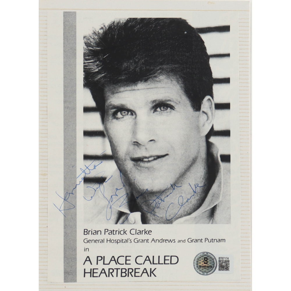 Brian Patrick Clarke Signed "A Place Called Heartbreak" 5.5x7.5 Photo Inscribed "Love" (Beckett) at PristineAuction.com