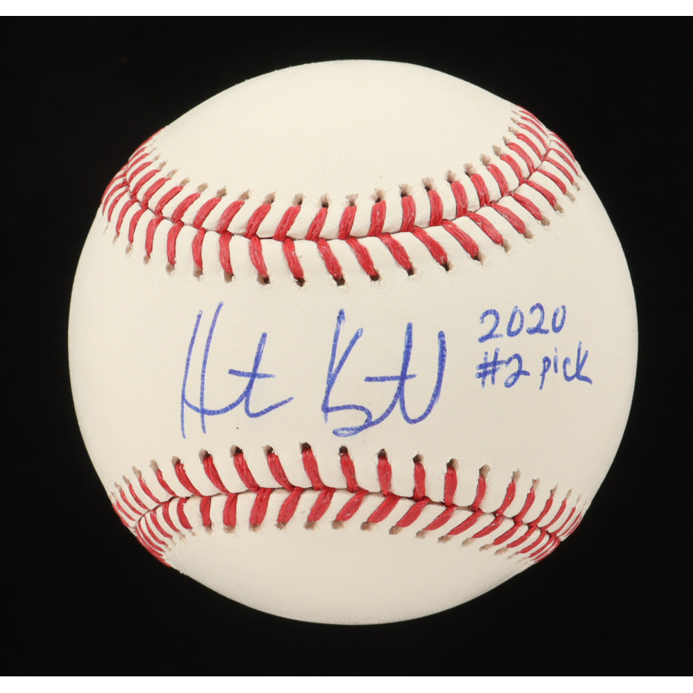 Heston Kjerstad Signed OML Baseball Inscribed "2020 #2 Pick" (JSA) at PristineAuction.com