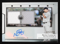 Nestor Cortes Jr. 2024 Topps Museum Collection Signature Swatches Dual Relic Autographs #SWDRANCJ #105/299 at PristineAuction.com