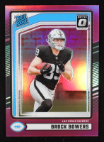 Brock Bowers 2024 Donruss Optic Rated Rookies Preview Pink #394 RC at PristineAuction.com