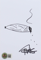 Tommy Chong Signed 4x6 Hand-Drawn Sketch Photo (Beckett) at PristineAuction.com