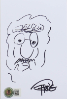 Tommy Chong Signed 4x6 Hand-Drawn Sketch Photo (Beckett) at PristineAuction.com