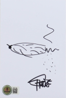 Tommy Chong Signed 4x6 Hand-Drawn Sketch Photo (Beckett) at PristineAuction.com