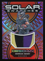 Derrick Henry 2024 Panini Obsidian Solar Swatches Purple #27 #12/49 at PristineAuction.com