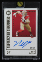 Nick Bosa 2021 Panini Encased Superscribe Signatures Gold #SSNB #10/10 at PristineAuction.com