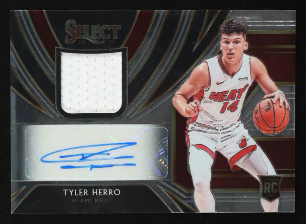 Tyler Herro 2019-20 Select Rookie Jersey Autographs #14 RC #114/199