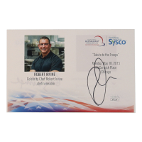 Gary Sinise & Robert Irvine Signed 5.5x8.5 Cut (JSA) at PristineAuction.com