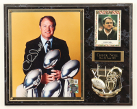 Chuck Noll Signed Steelers Plaque Display (Beckett) at PristineAuction.com