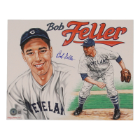 Bob Feller Signed Indians 8x10 Photo (Beckett) at PristineAuction.com