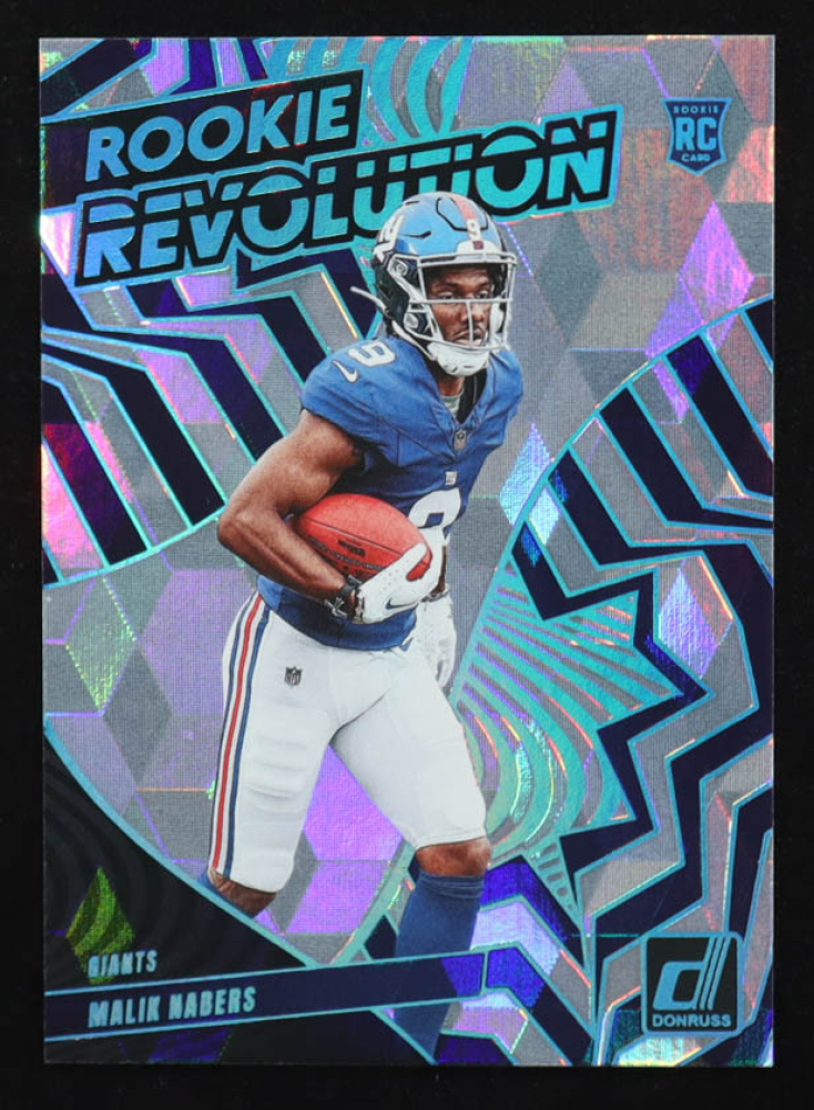 Malik Nabers 2024 Donruss Rookie Revolution Cubic #17 RC #09/50