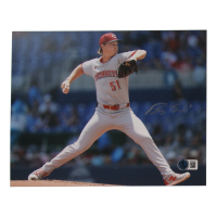 Brady Singer Signed Reds 8x10 Photo (Beckett) at PristineAuction.com