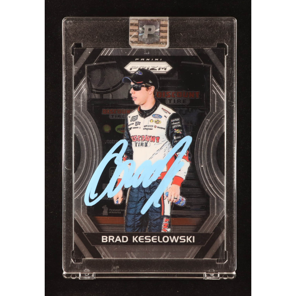 Brad Keselowski Signed 2018 Panini Prizm #18 (PA) at PristineAuction.com