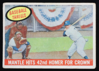 Mickey Mantle 1959 Topps #461 BT / 42nd Homer at PristineAuction.com