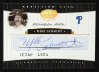 Mike Schmidt 2004 Leaf Certified Cuts Check Signature Blue #46 #5/5 at PristineAuction.com
