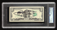 Johnny Manziel Signed $2 Two Dollar U.S. Currency Inscribed "Money Manziel" (PSA) at PristineAuction.com