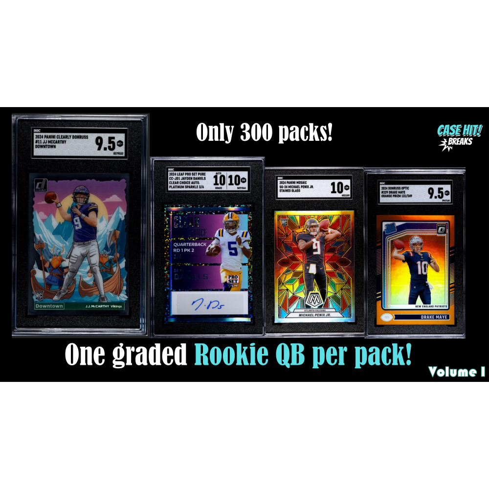 Case Hit! Breaks - Rookie QB Pack Mystery Box, Volume 1 at PristineAuction.com