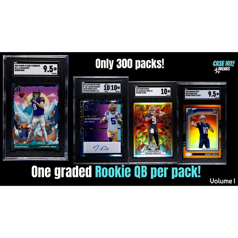 Case Hit! Breaks - Rookie QB Pack Mystery Box, Volume 1 at PristineAuction.com