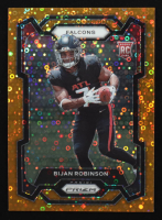 Bijan Robinson 2023 Panini Prizm Prizms Orange Disco #305 RC at PristineAuction.com