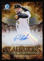 Paul Skenes 2024 Bowman Chrome Gladiators of the Diamond Autographs Gold Refractors #GDAPS #38/50 RC at PristineAuction.com