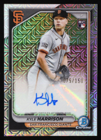 Kyle Harrison 2024 Bowman Chrome Mega Box Rookie Autographs #CRAKH #75/150 RC at PristineAuction.com