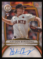 Hayden Birdsong 2025 Topps Tribute Autographs Gold #TAHB #30/75 RC at PristineAuction.com