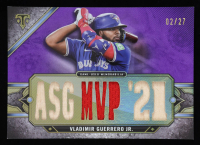 Vladimir Guerrero Jr. 2024 Topps Triple Threads Autograph Relics Amethyst #TTARVGJ2 #2/27 at PristineAuction.com