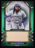 Vladimir Guerrero Jr. 2024 Topps Triple Threads Single Jumbo Relics Emerald #SJRVG #4/27 at PristineAuction.com